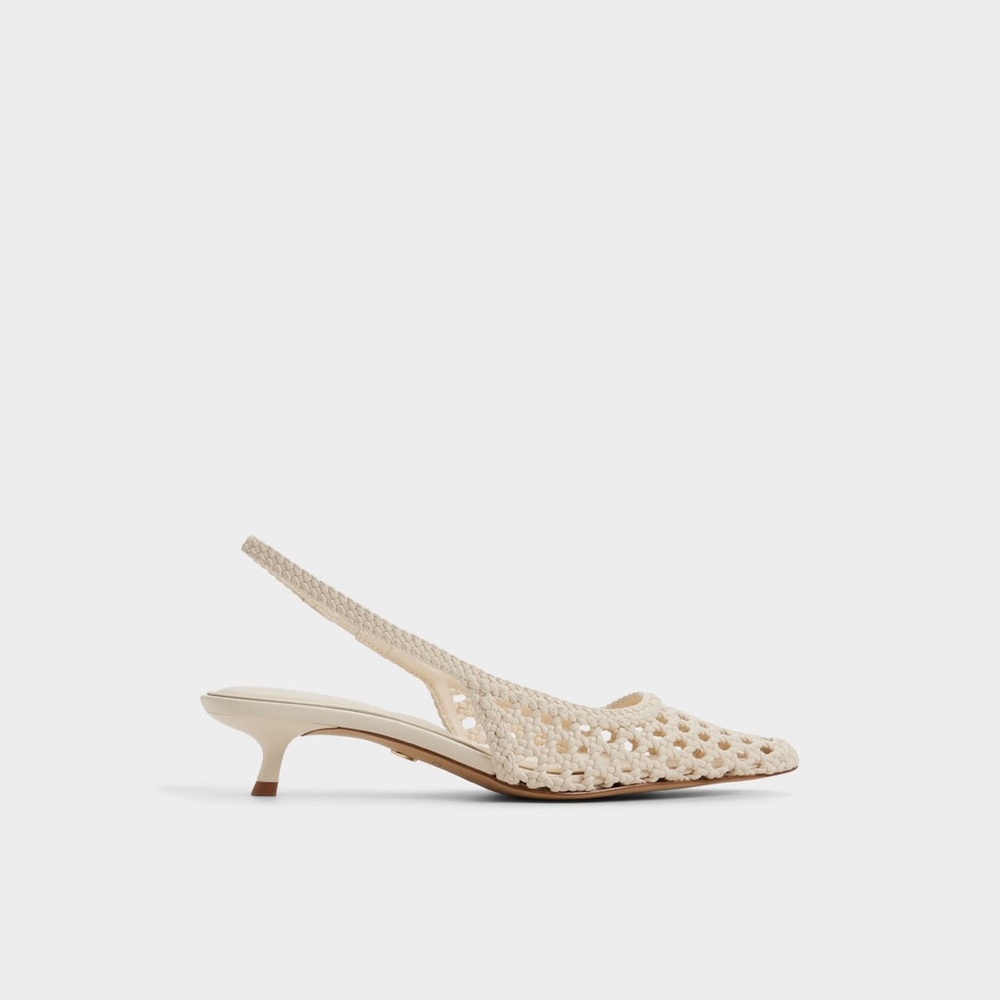 Womens ALDO Light Beige Violettia Sling Back Heel Size 7